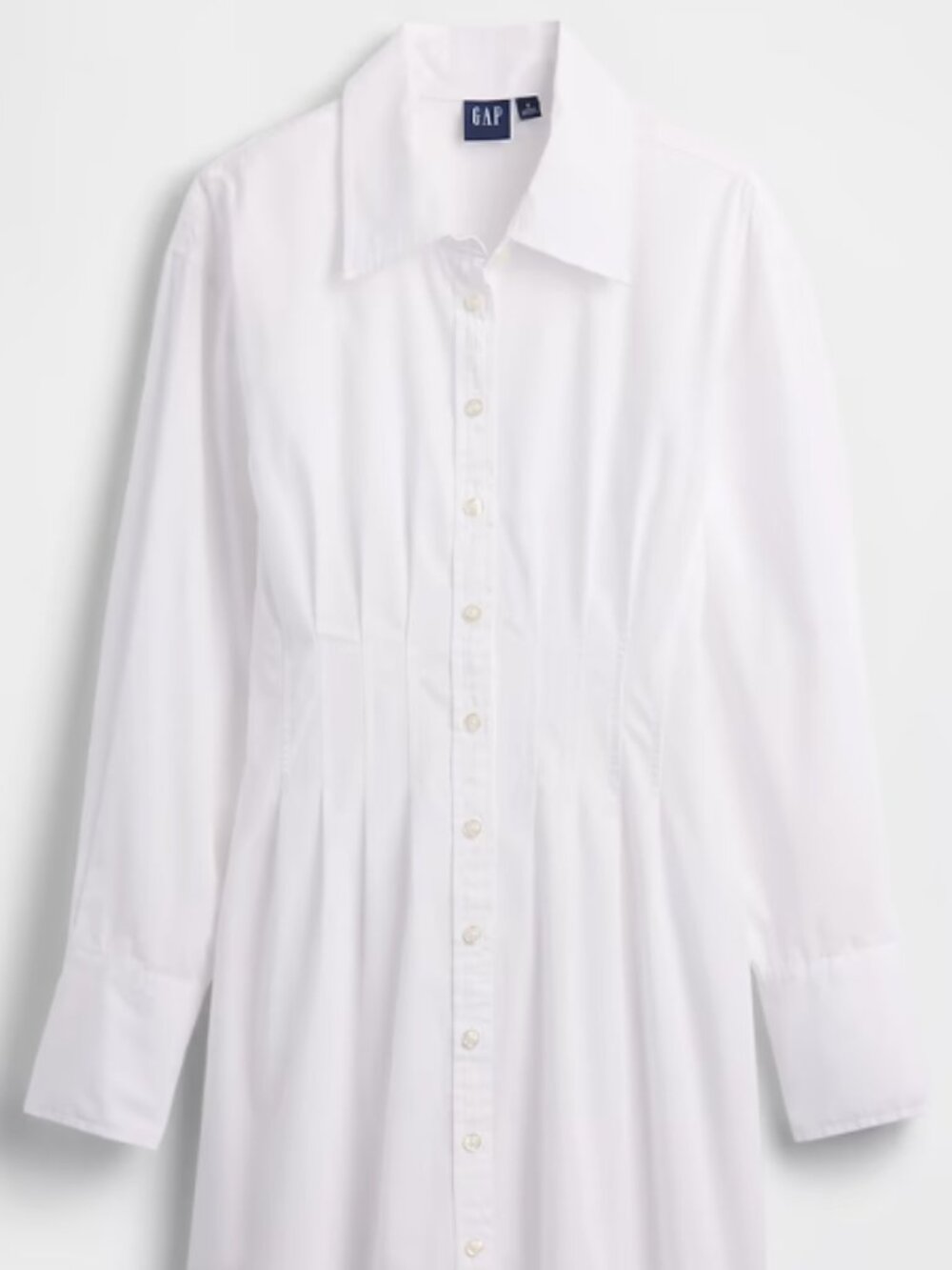 GAP Pleated Mini Shirt Dress, TALL